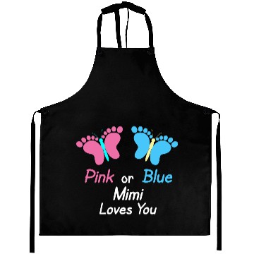 Discover Gender Reveal Mimi K Or Blue Butterflies Aprons