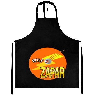 Discover Zapar Orange and Yellow Golf Logo Aprons