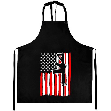 Discover Usa Patriotic Flag Second Amendment Gun Rights Aprons