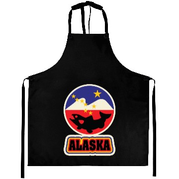 Discover US States ALASKA Aprons