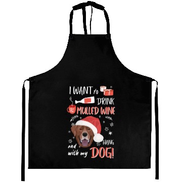 Discover Labrador Mulled Wine Christmas Aprons