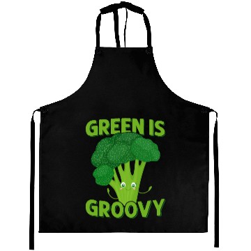 Discover Green Is Groovy Broccoli Vegetable Aprons
