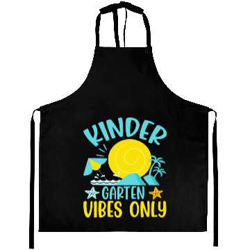 Discover Back To School Kindergarten Vibes Retro Teacher Aprons