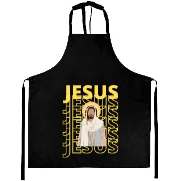 Discover Retro Jesus Love Aprons