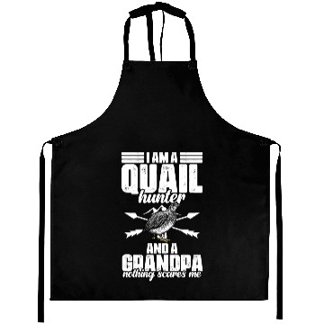 Discover Funny Quail Hunting Hobby For Bobwhite Quail Aprons