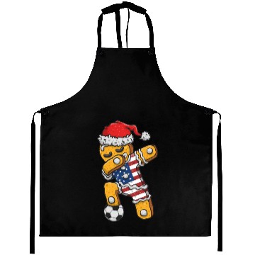 Discover Christmas Aprons, Soccer Boy Jersey Dabbing
