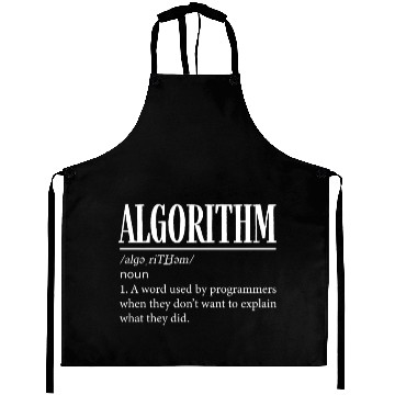 Discover Algorithm Programmer, Coding, Coder Aprons