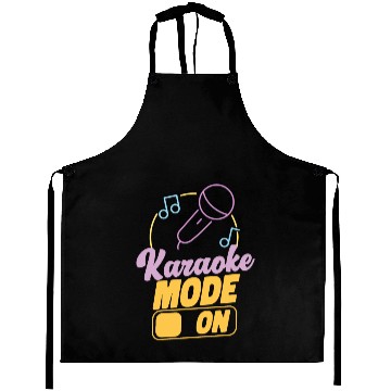 Discover Karaoke Singer 80s Retro Karaoke Aprons