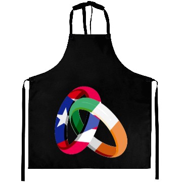 Discover Puerto Rico Flag Ireland Ring Marriage Wedding Aprons