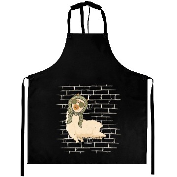 Discover Llama Sunglasses Scarf Aprons