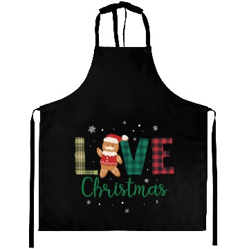 Discover Gingerbread Santa Christmas Lover Aprons
