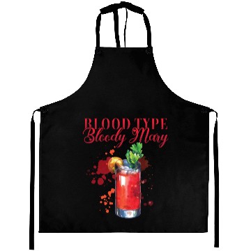 Discover Blood Type Bloody Mary Bartender Aprons