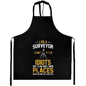 Discover Construction Land Surveyor Surveying Engineer Gift Aprons