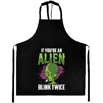 Discover If You're An Alien Blink Twice Space Astronaut Aprons