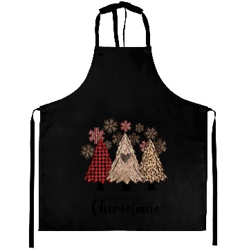 Discover Xmas Messy Christmas Buffalo Plaid Aprons