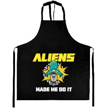 Discover Alien Extraterrestrial Area 51 UFO Space Geek Gift Aprons