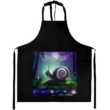 Discover Spiral Moongazing Snail Ombre Aqua Lavender sky Aprons