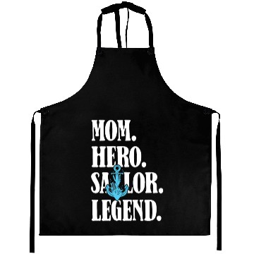 Discover Sailing Sailor Mom Sailboat Women Aprons