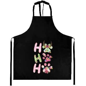 Discover Xmas Christmas Ho Ho Ho Dog Paw Puppy Aprons