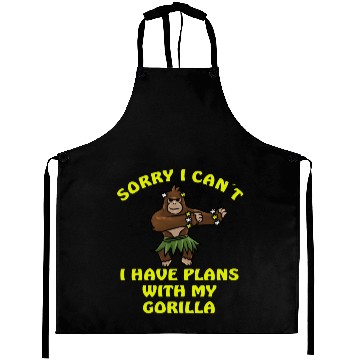 Discover Sorry I Can't Gorilla Monkey Jungle Aprons