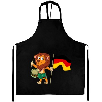 Discover Lion with the Germany flag Aprons