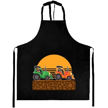 Discover Kids Tractor Lover Farm Vehicles Aprons