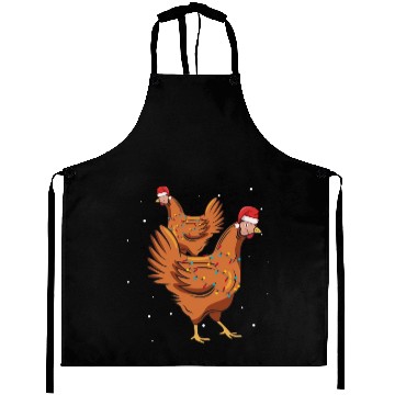 Discover Christmas Animals Chickens Xmas Farmer Aprons