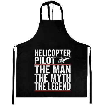 Discover Aviator The Man The Myth The Legend Helicopter Aprons