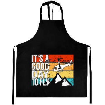 Discover Aviator It's a good day to fly Helicopter Pilot Aprons