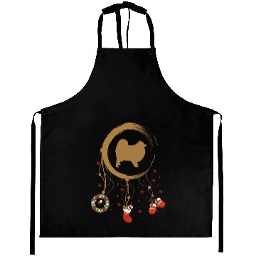 Discover dog dreamcatcher Christmas Pomeranian Aprons