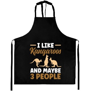 Discover I Like Kangaroos And Maybe 3 People Lover Kangaroo Aprons