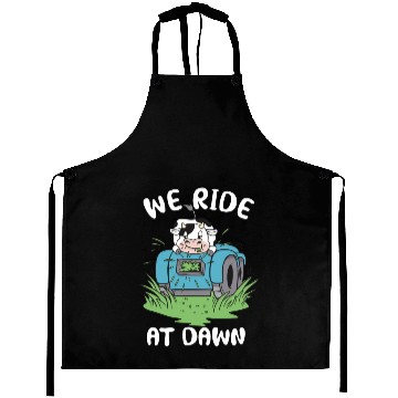 Discover We Ride At Dawn Dad Lawn Mower Make Laugh Day Yard Aprons