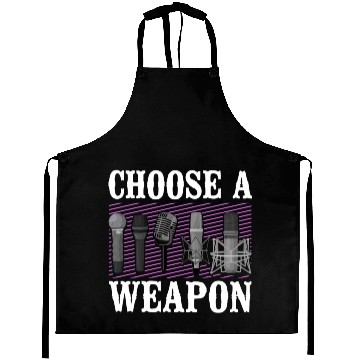 Discover Karaoke Singer Microphone Vocalist Aprons