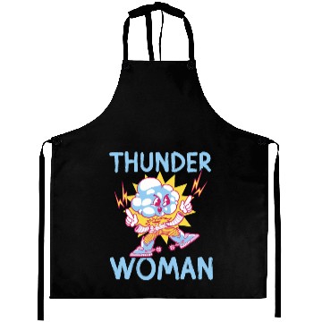 Discover Thunder woman thunderstorm design Aprons