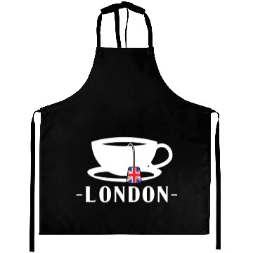 Discover London Tea Great Britain Flag Aprons