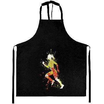 Discover Splash running jogging girl Aprons