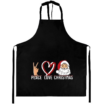 Discover Peace Love Christmas Aprons