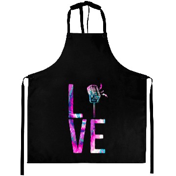 Discover Karaoke Singer Microphone Vocalist Aprons