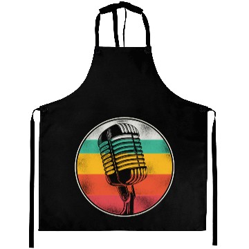 Discover Karaoke Singer Microphone Vocalist Aprons