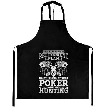 Discover Poker Player Retirement Plan Playing Poker & Hunti Aprons