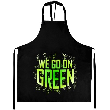 Discover We Go On Green Logo For Vegetarian And Vegan Aprons