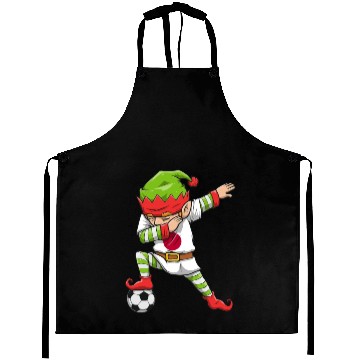 Discover Soccer Boy Dabbing Elf Squad Christmas Jersey Aprons