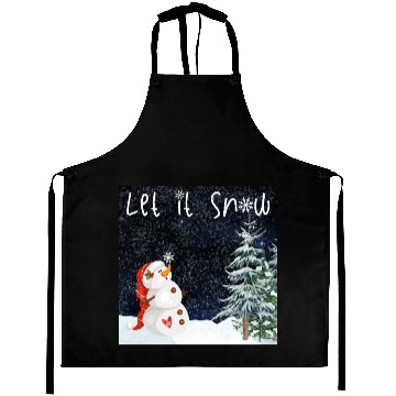 Discover Snowman - Let it snow Aprons