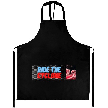 Discover RIDE THE CYCLONE, WEATHER THE STORM Aprons