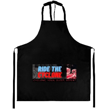 Discover RIDE THE CYCLONE, YOGA, SLEEP, REPEAT Aprons