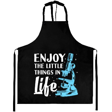 Discover Funny Microscope Art For Men Women Biology Nerd Aprons