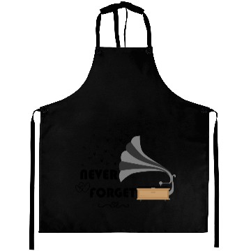 Discover Never Forget Retro Vintage Cassette Tape Graphic Aprons
