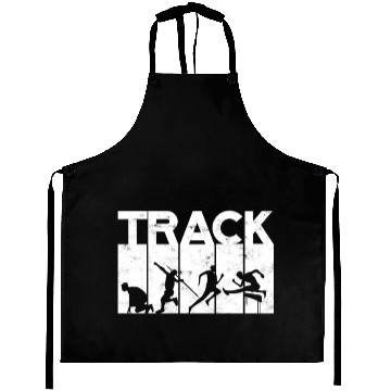 Discover Track And Field Runner Athelitcs Running Sport Run Aprons