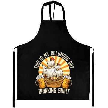 Discover Columbus Day 1492 Aprons