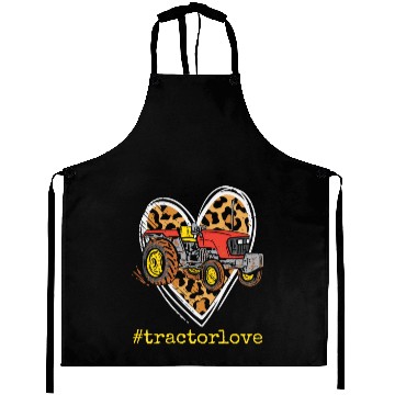 Discover Tractor Love Harvester Driver Farmer Farm Leopard Aprons